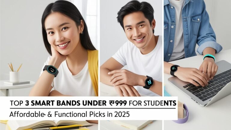 Top 3 Smart Bands Under ₹999 for Students _ Affordable & Functional Picks in 2025_