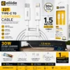 eliide-22t-type-c-to-lightning-1.5-meter-cable-for-ios-devices-1 Eliide 22T 30W Type-C to Lightning Cable 1.5M Long